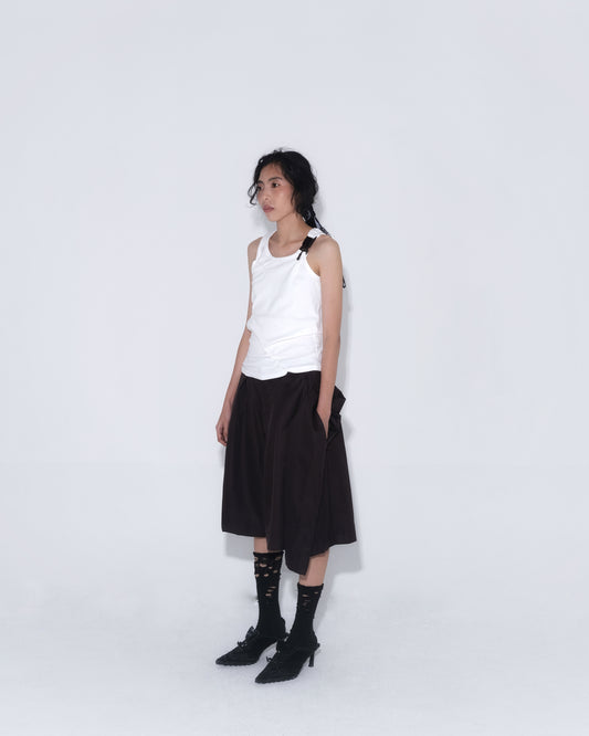 3 Kaki Kongfu Pants in Dark Brown
