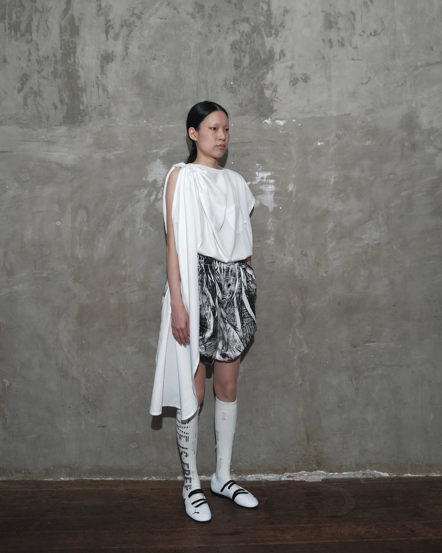 Dune Draped Top in White