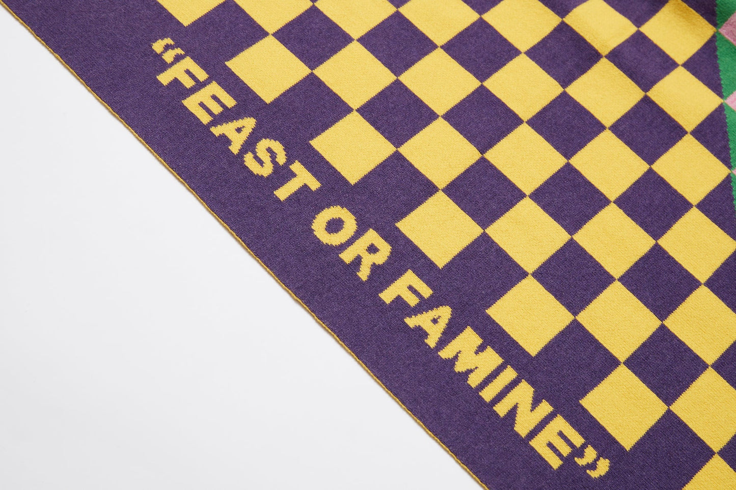 Feast or Famine Scarf (Pink, Green, Purple, Yellow)