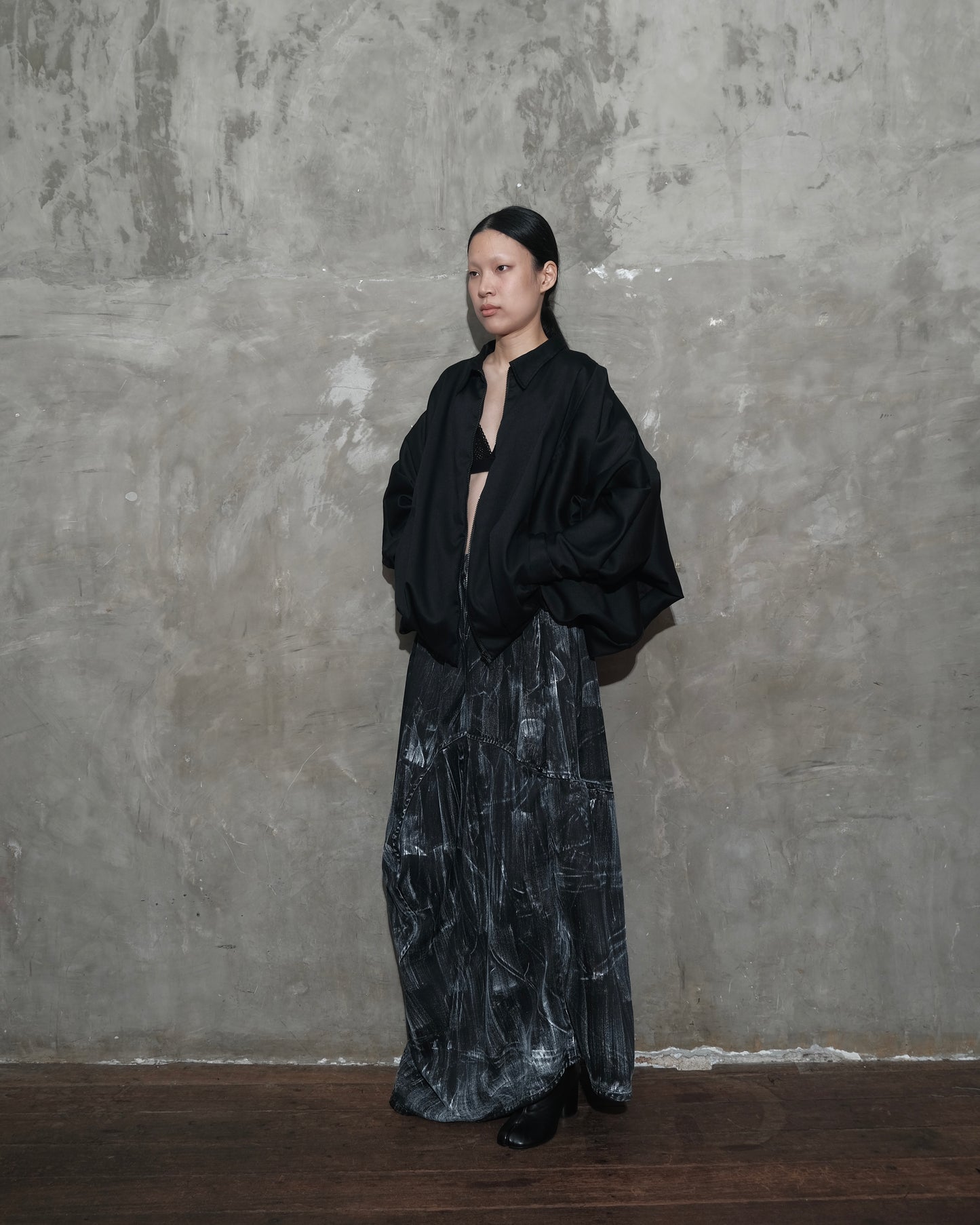 Orbit Skirt in Black Chaos