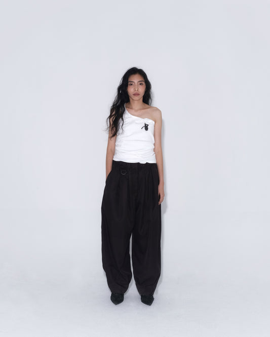 Sheeta Balloon Pants in Dark Brown