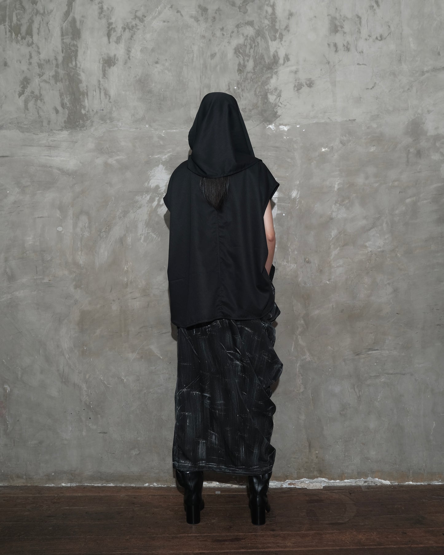 Dune Draped Top in Black
