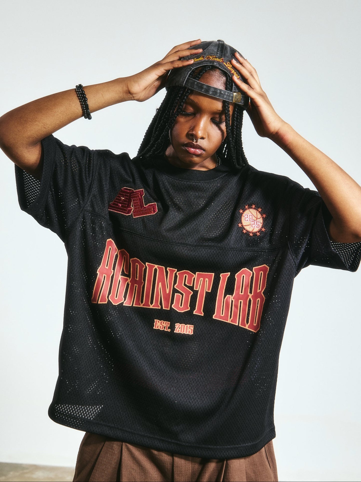 VARSITY CROPPED JERSEY BLACK