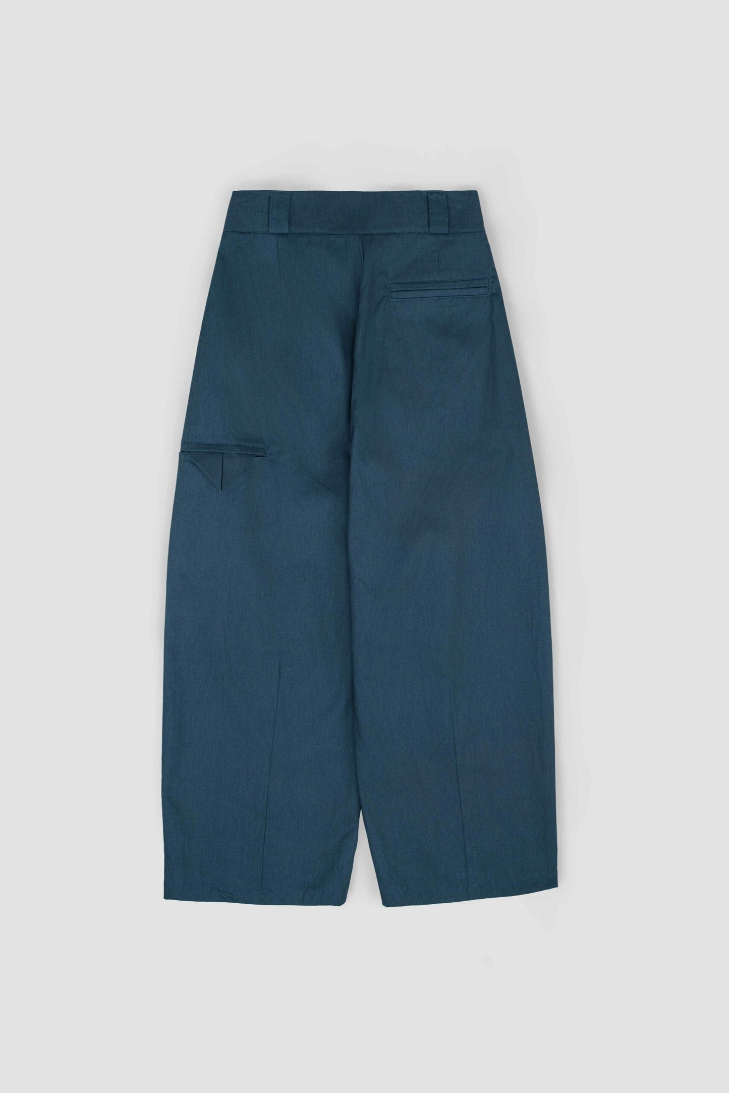 Gender Neutral Double Belted Long Trousers (Blue)