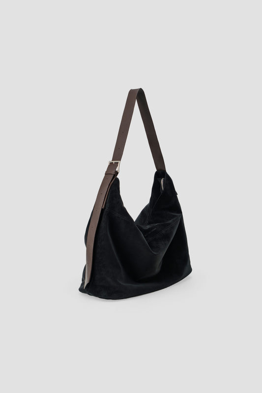 Large Soft Snow Leather Bag (Black) - BEV C multi label store