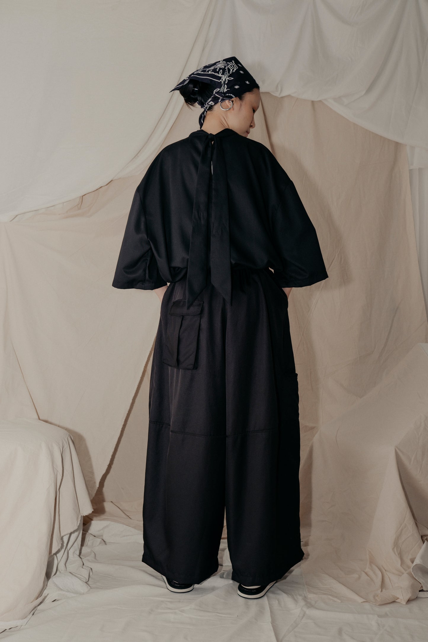 Dudu Overwrap Pants in Black