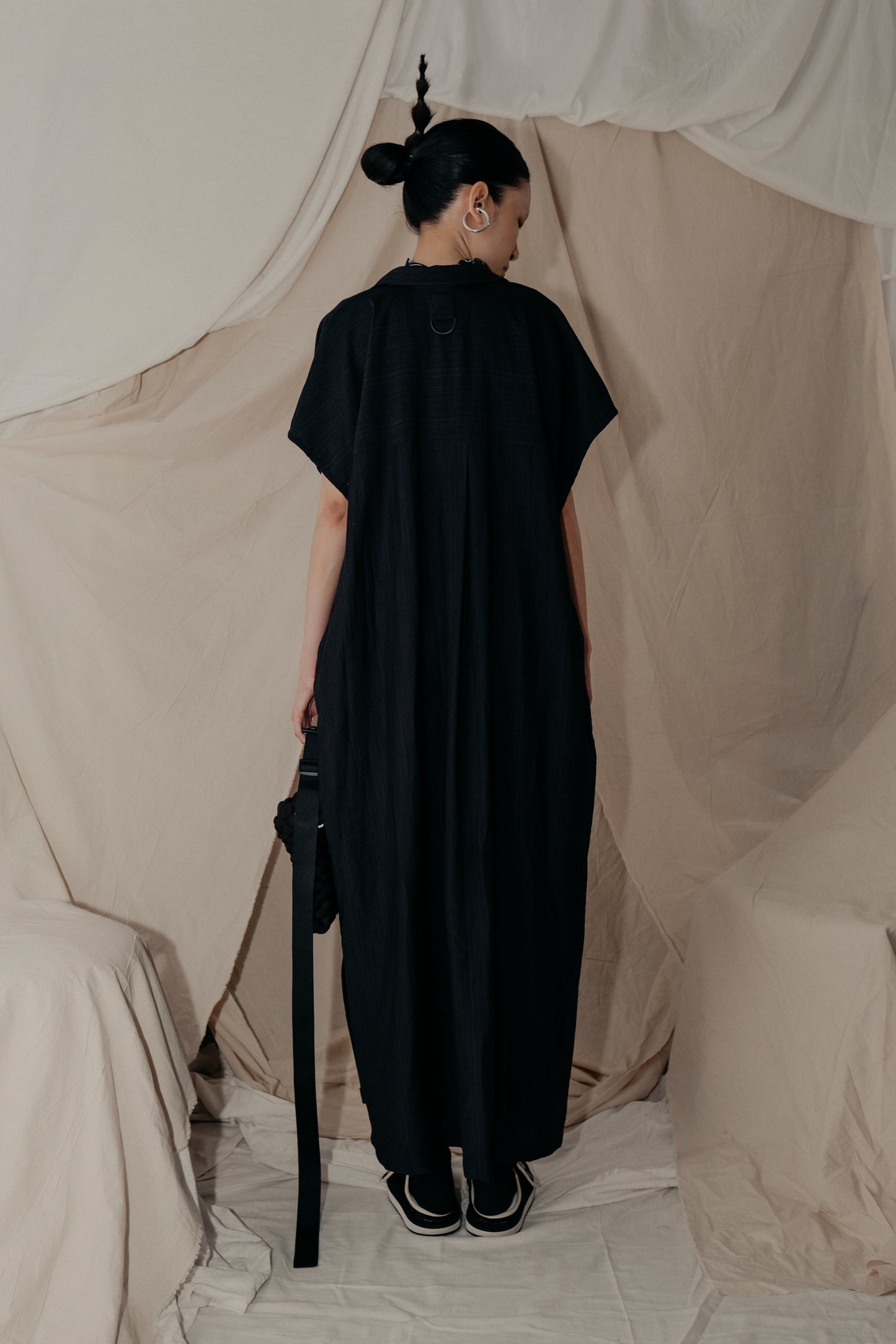 So Simple Collar Dress In Black