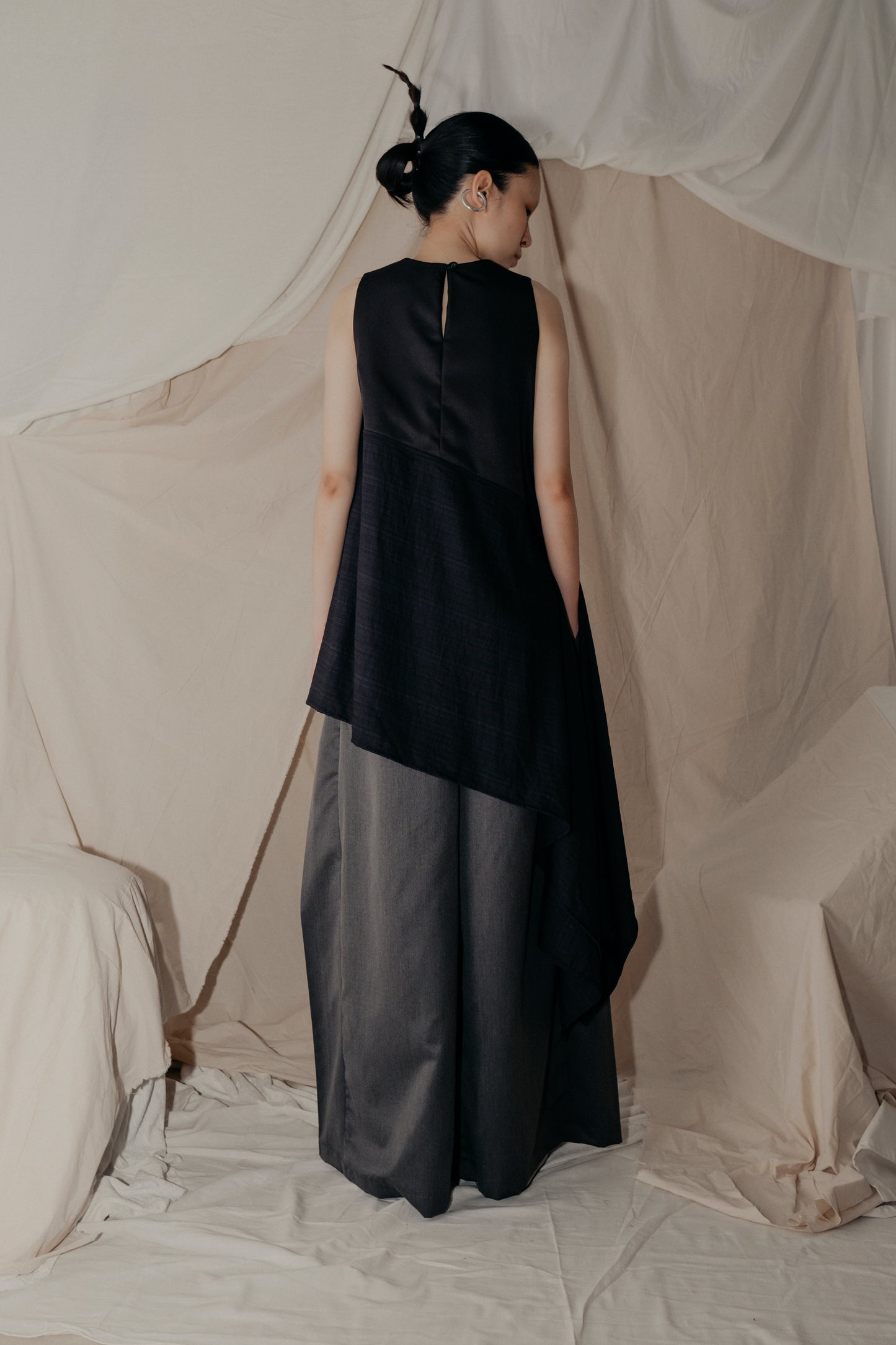 Ladies & Gentleman Skirt Pants in Grey