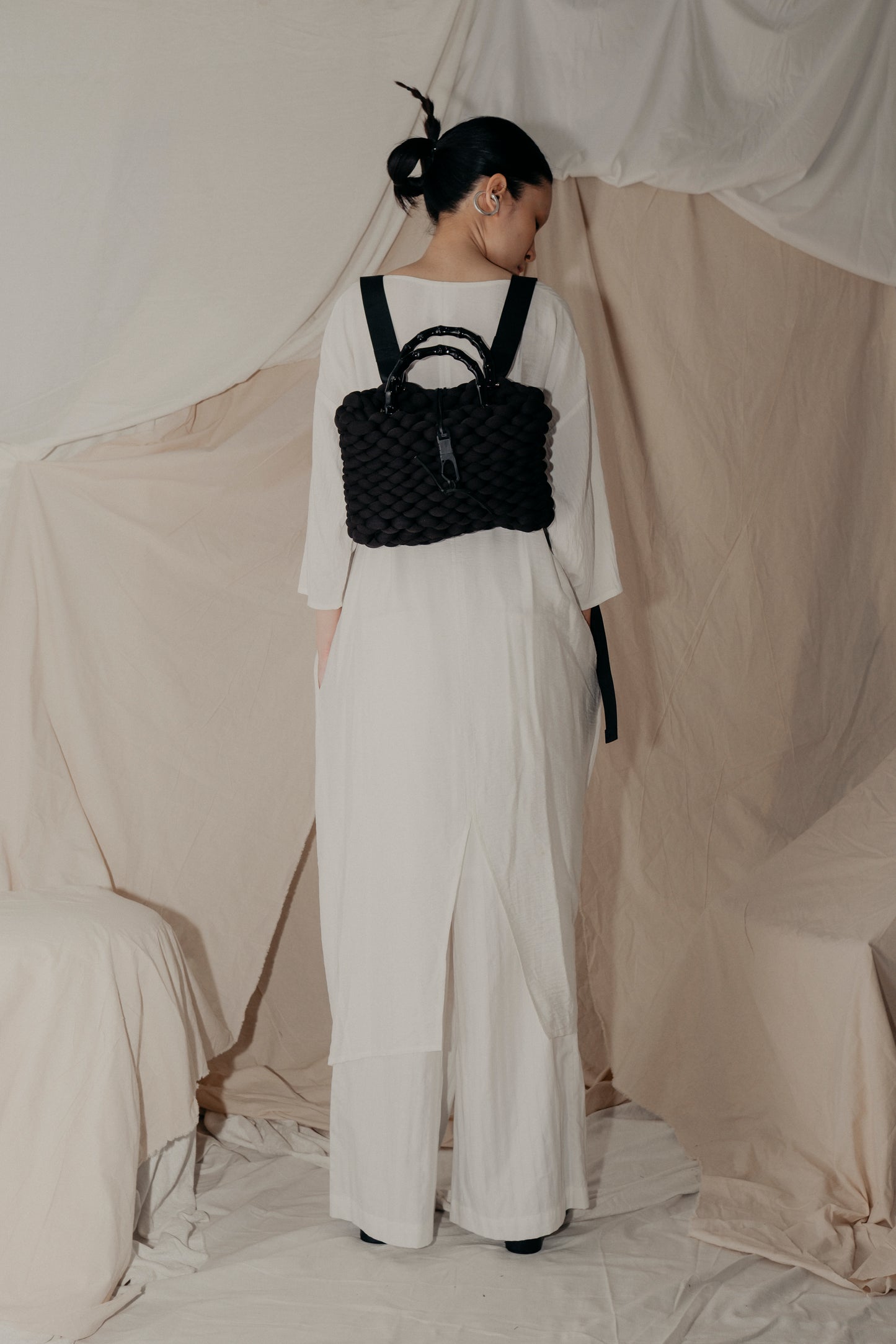 Alms Bowl Dress in White