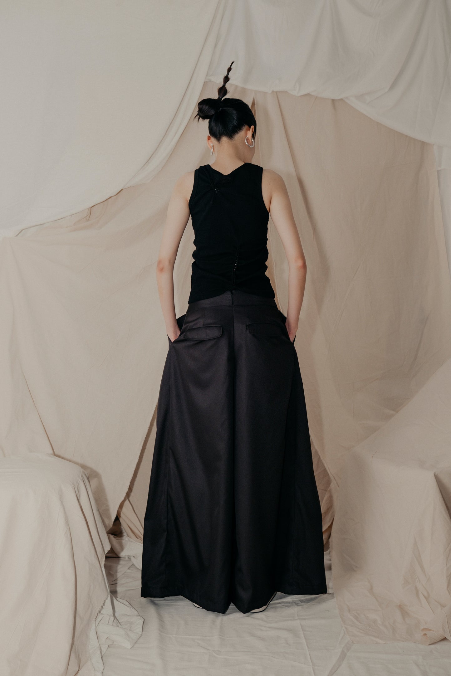 Bev C Buckle Tank Top in Black