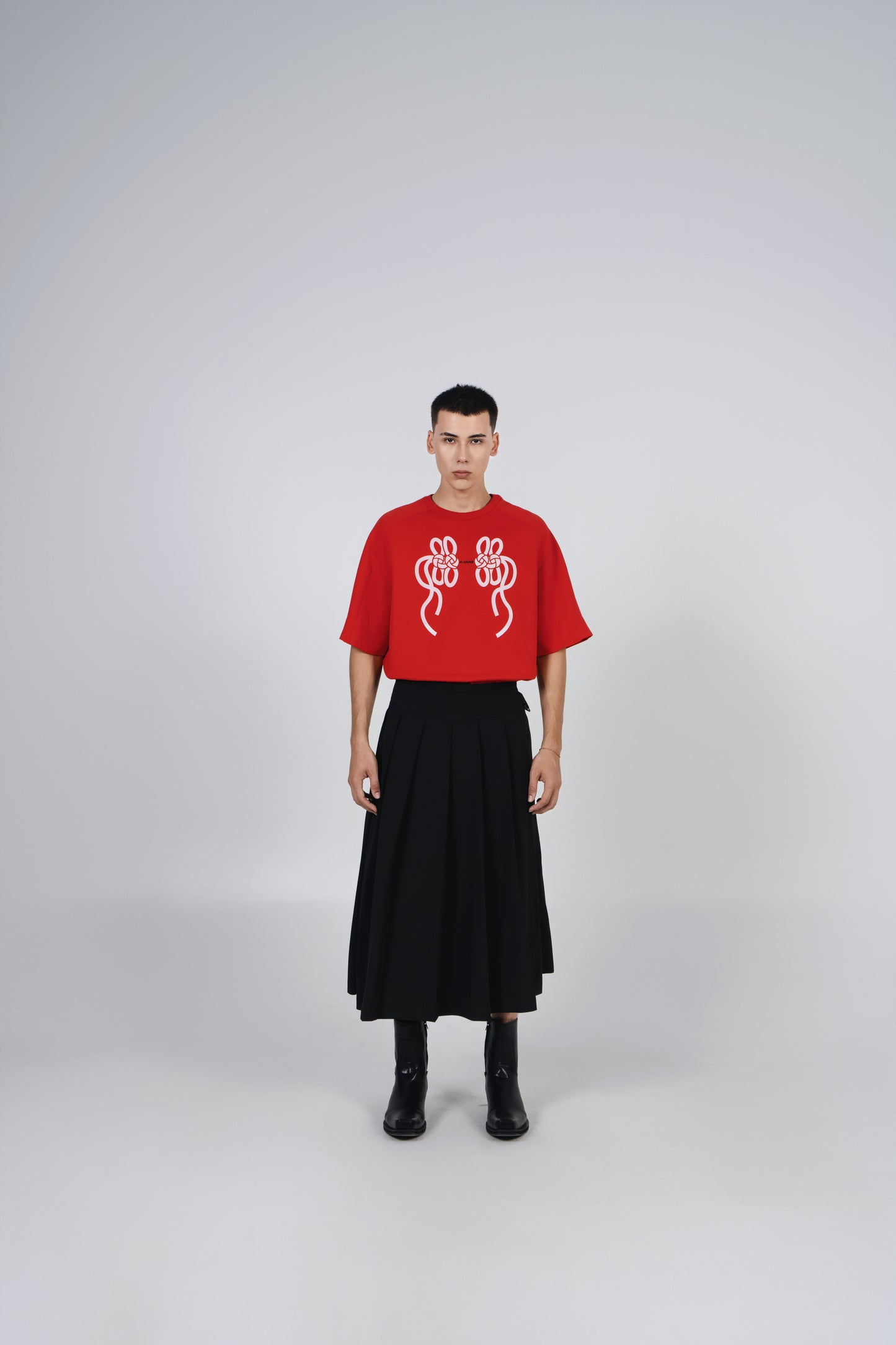 A-JANE CNY KNOT UNISEX T-SHIRT - RED