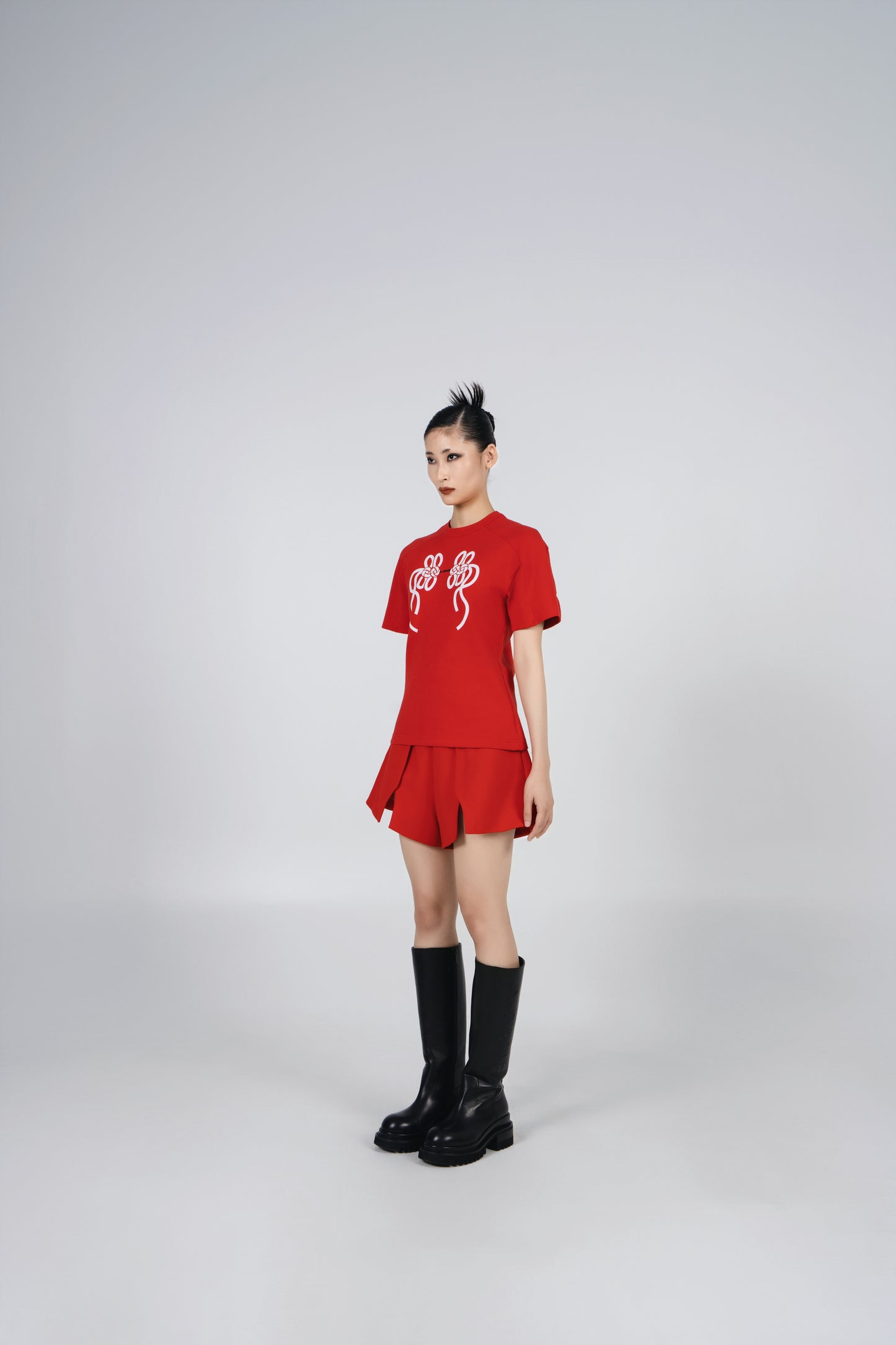 A-JANE CNY KNOT WOMEN T-SHIRT - RED