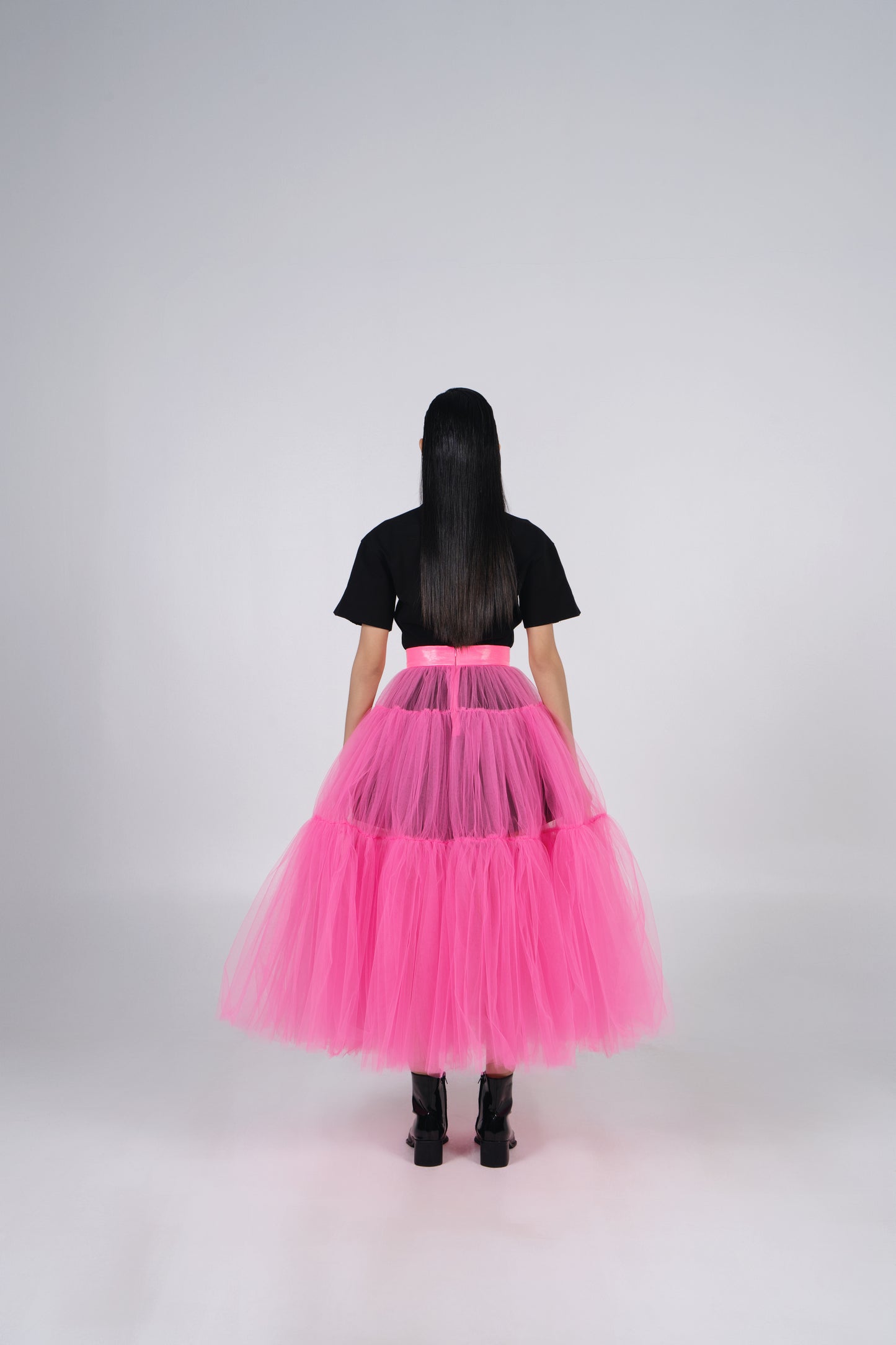 A-JANE CNY KNOT WOMEN T-SHIRT - BLACK