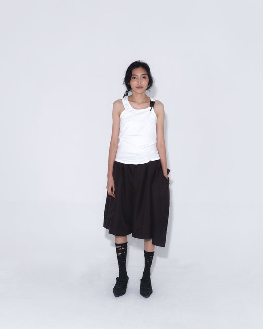 3 Kaki Kongfu Pants in Dark Brown