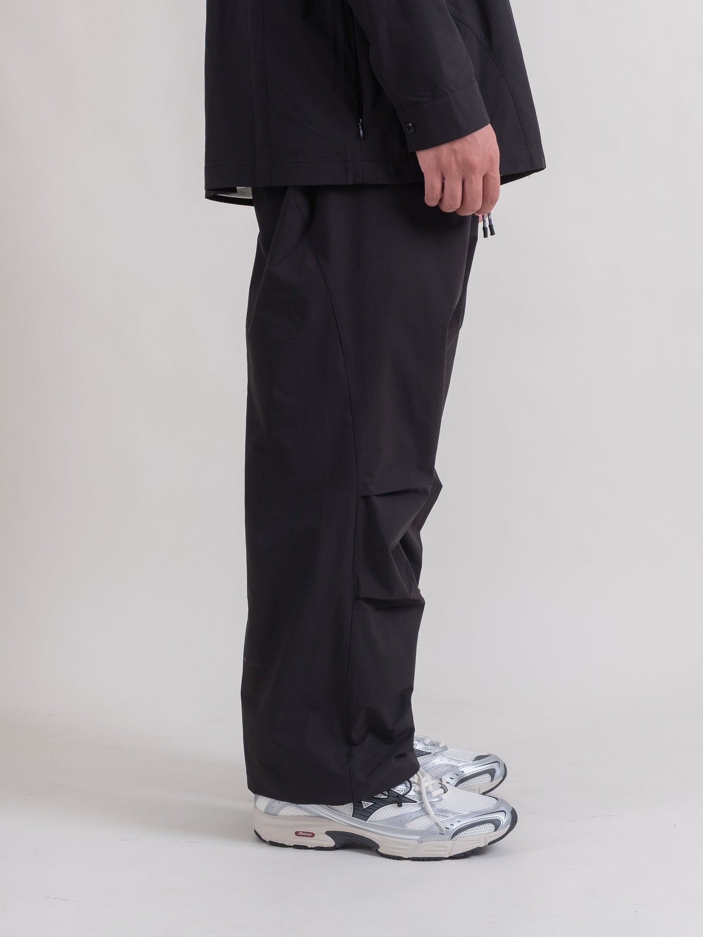Pleated Field Pants / TeflonTM Polyester - Black