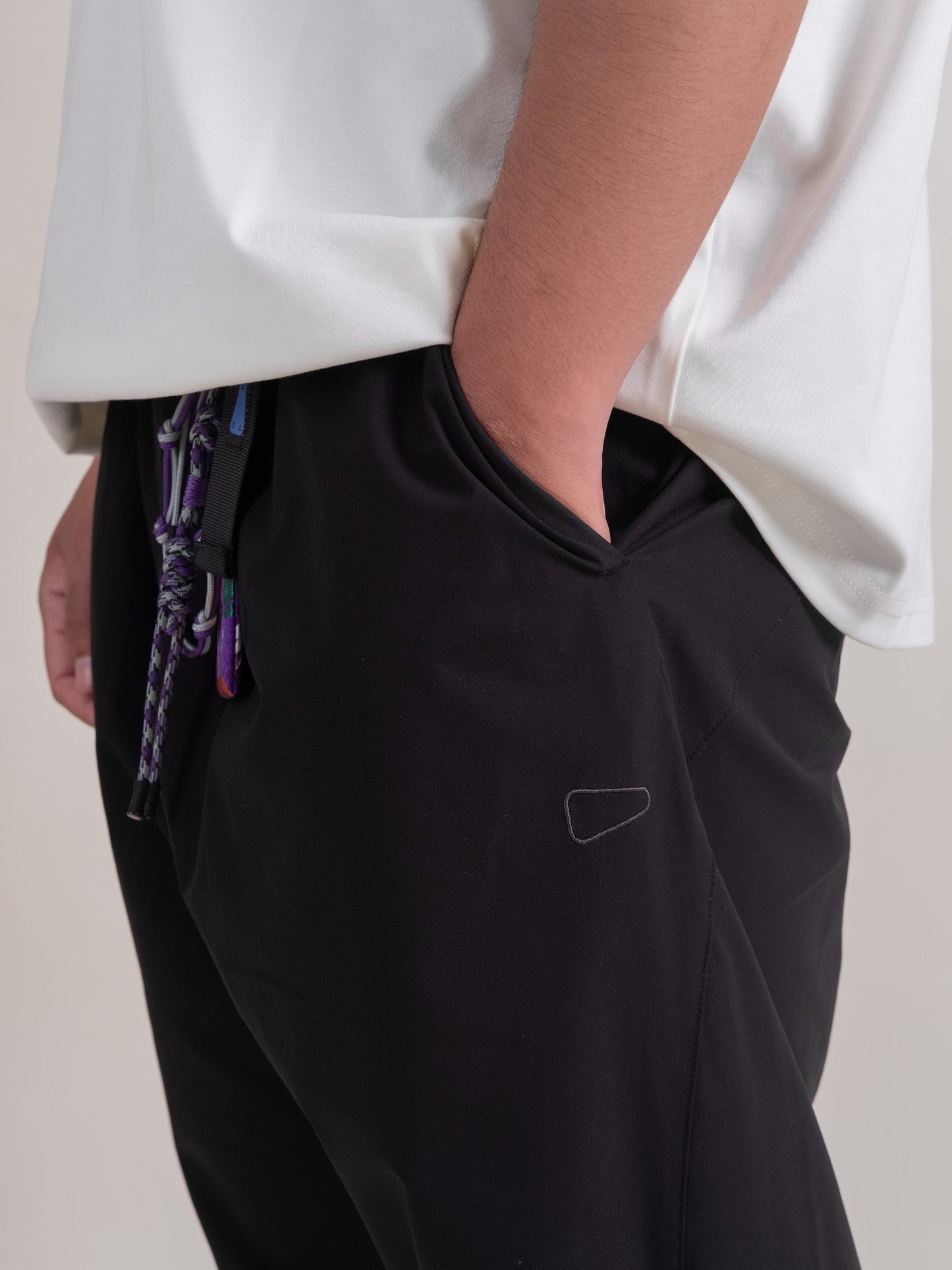 Pleated Field Pants / TeflonTM Polyester - Black
