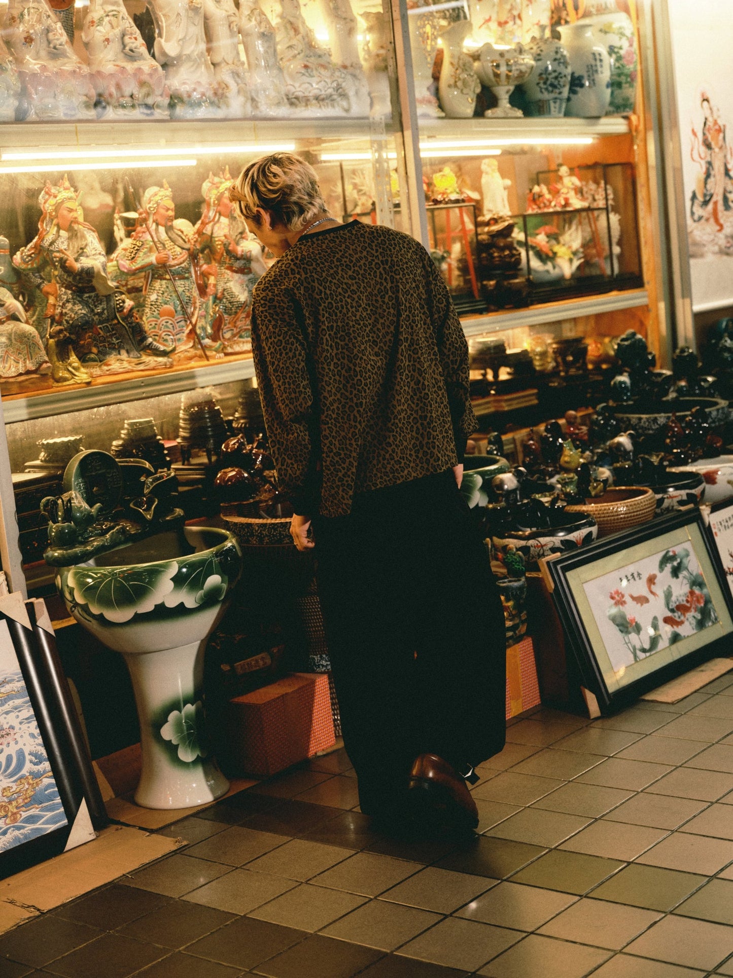 LEOPARD LOUNGE L/S TEE
