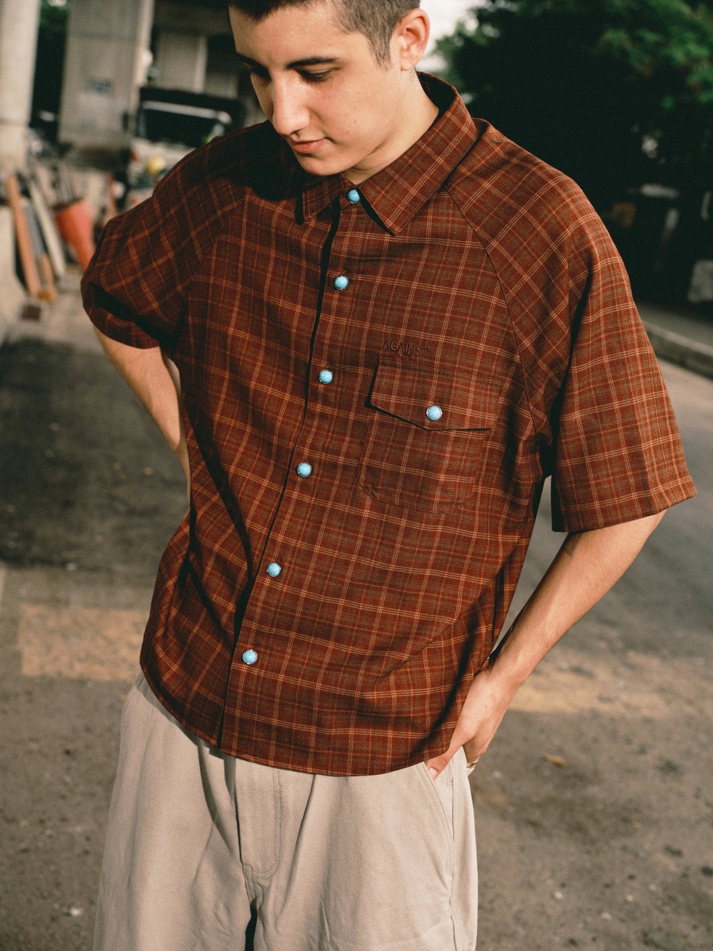 FLANNEL MIGUEL SHIRT RED - BEV C multi label store