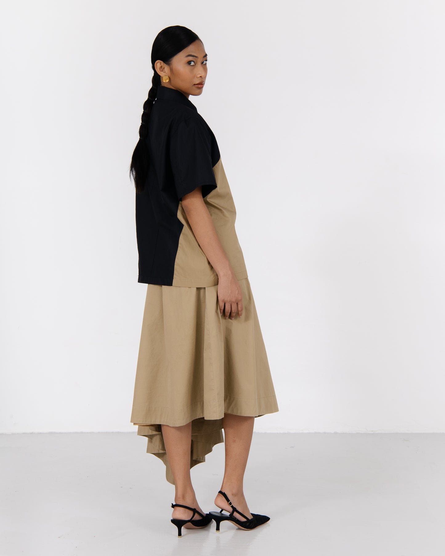 SF X NH Raglan Short Sleeve - Black/ Khaki