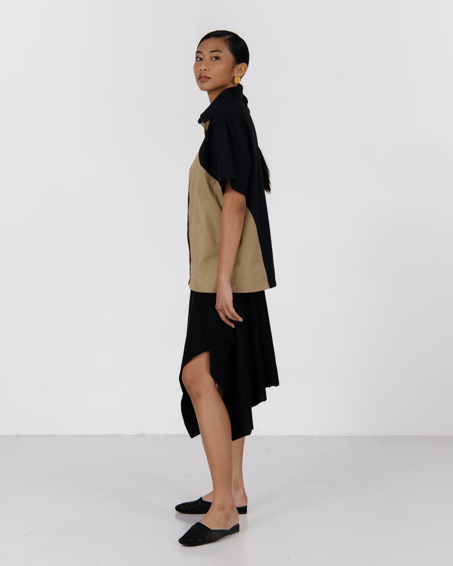 SF X NH Raglan Short Sleeve - Black/ Khaki