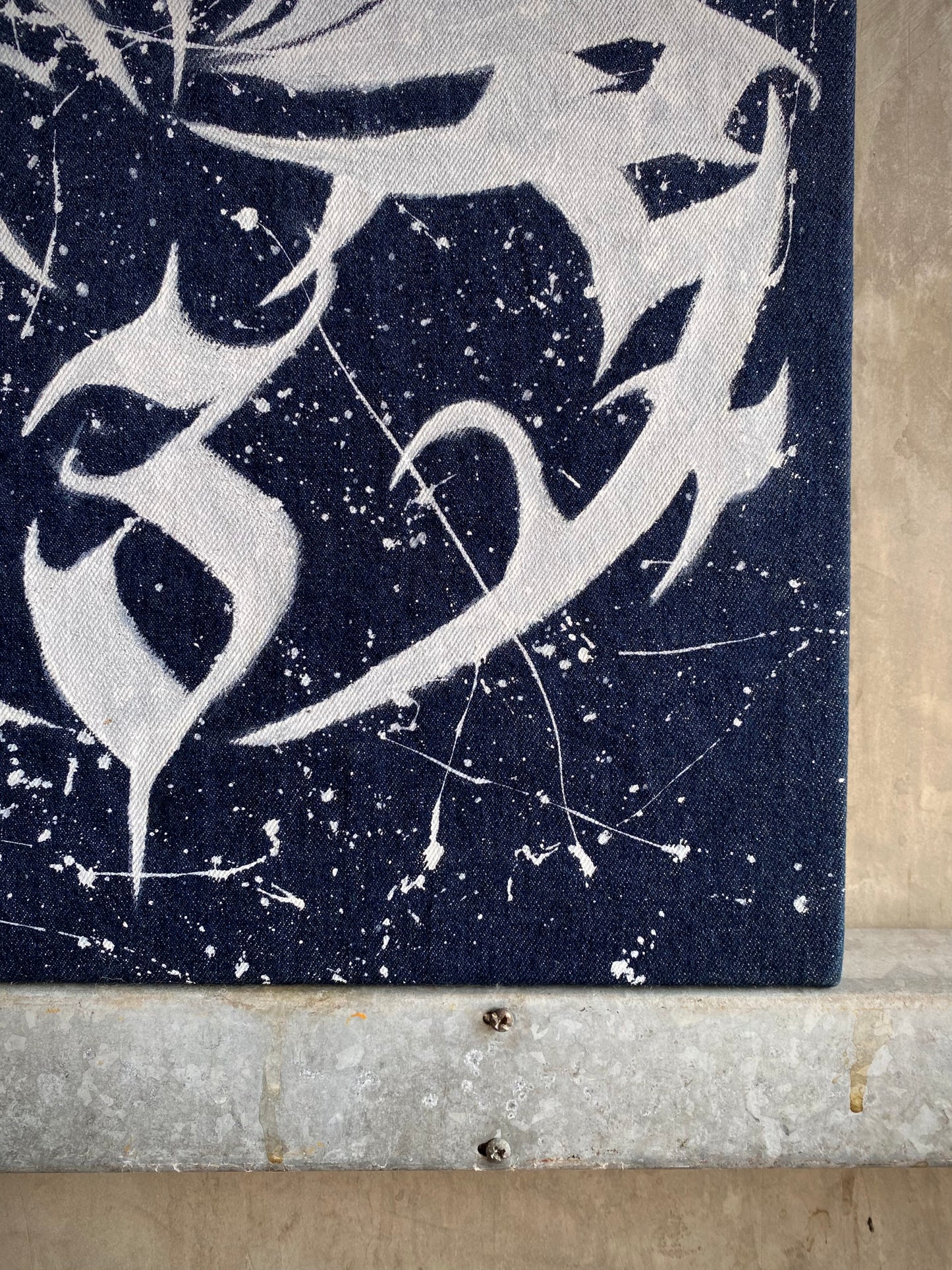 Denim acrylic