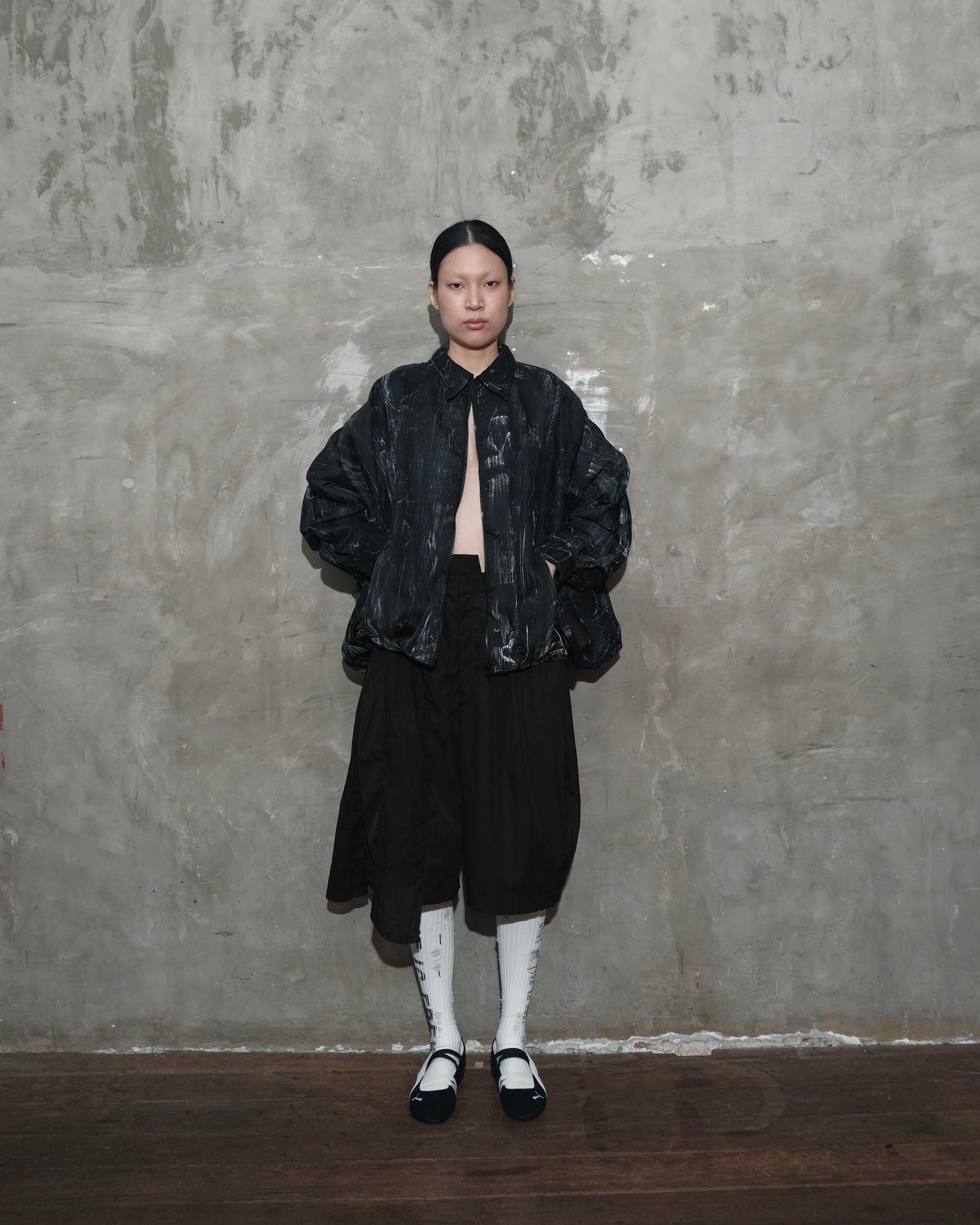 Hands Up Jacket in Black Chaos
