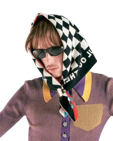 Feast or Famine Scarf (White, Black, Blue, Red)