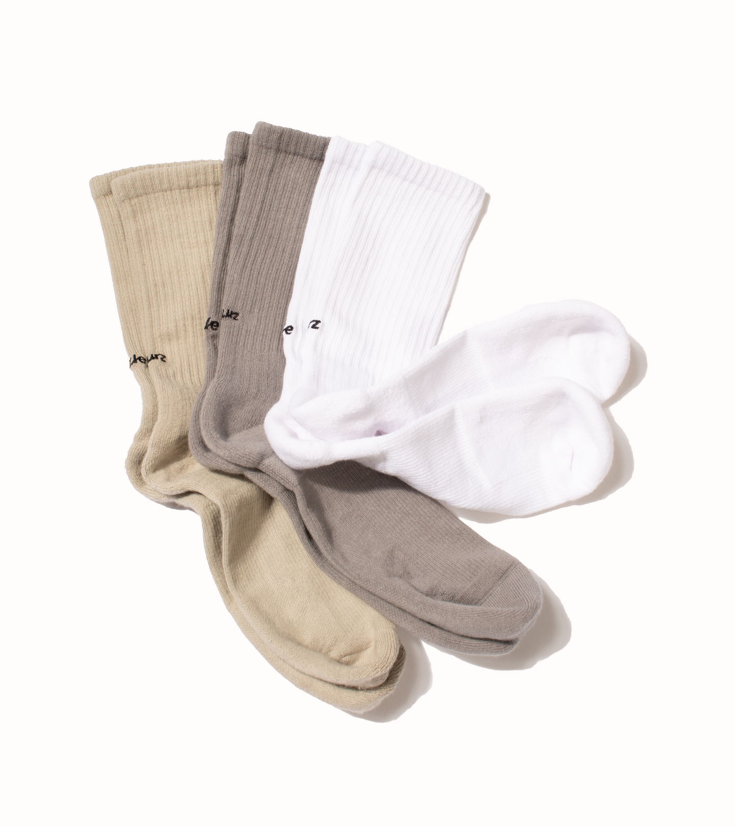Essential Crew Casual Socks - Crew Beige