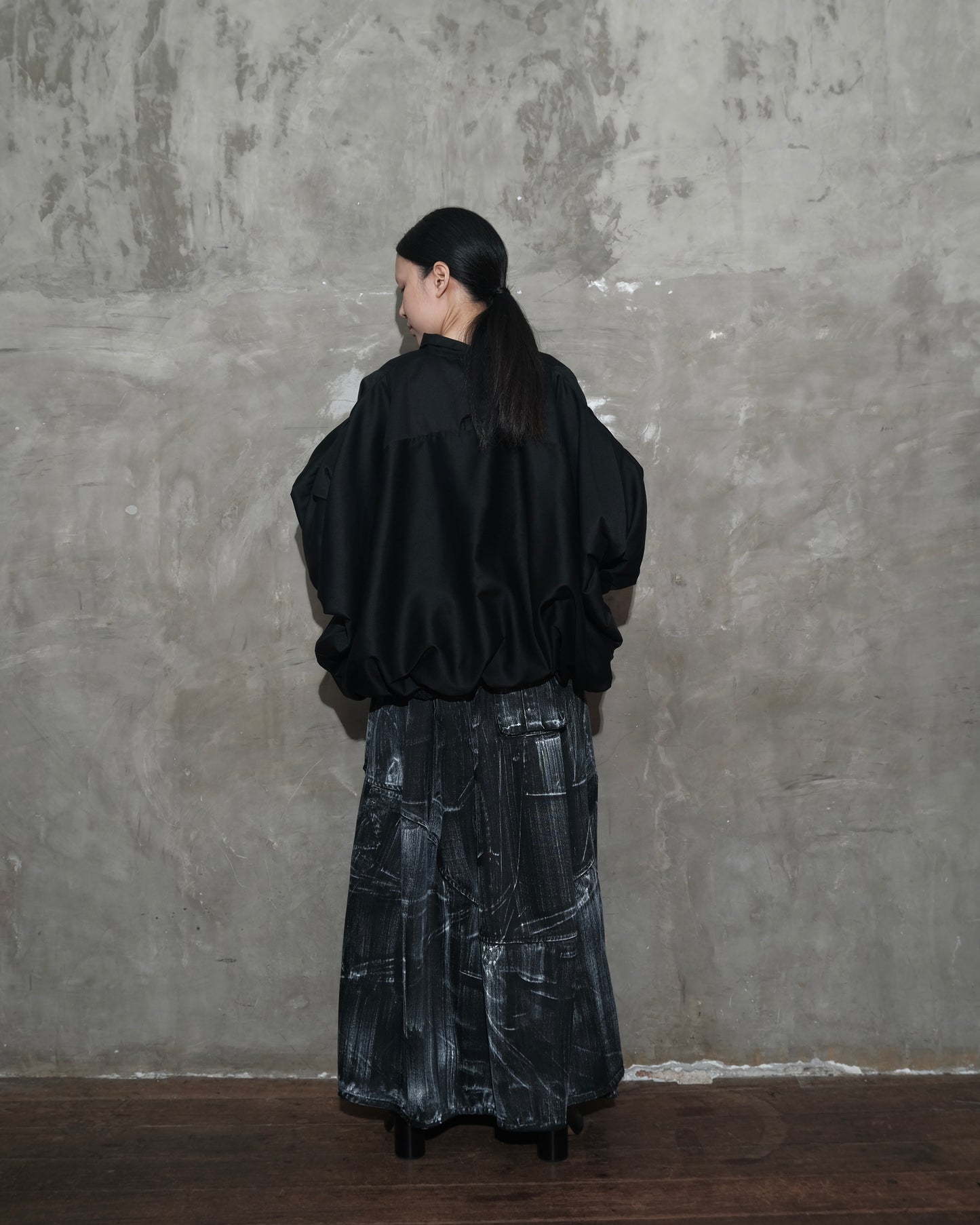 Orbit Skirt in Black Chaos