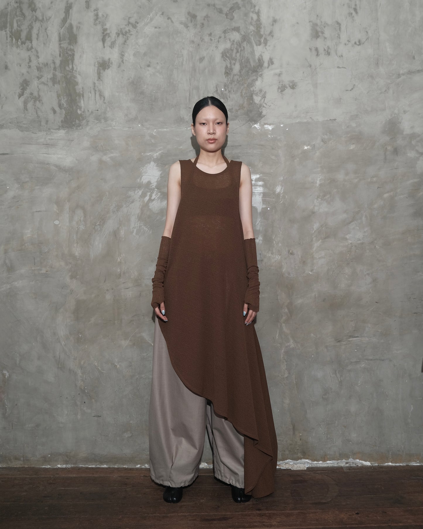 U Dress in Dark Brown