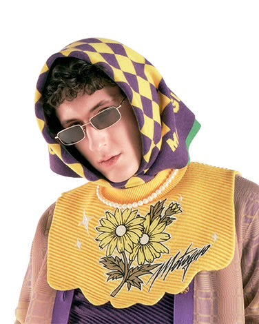 Feast or Famine Scarf (Pink, Green, Purple, Yellow)