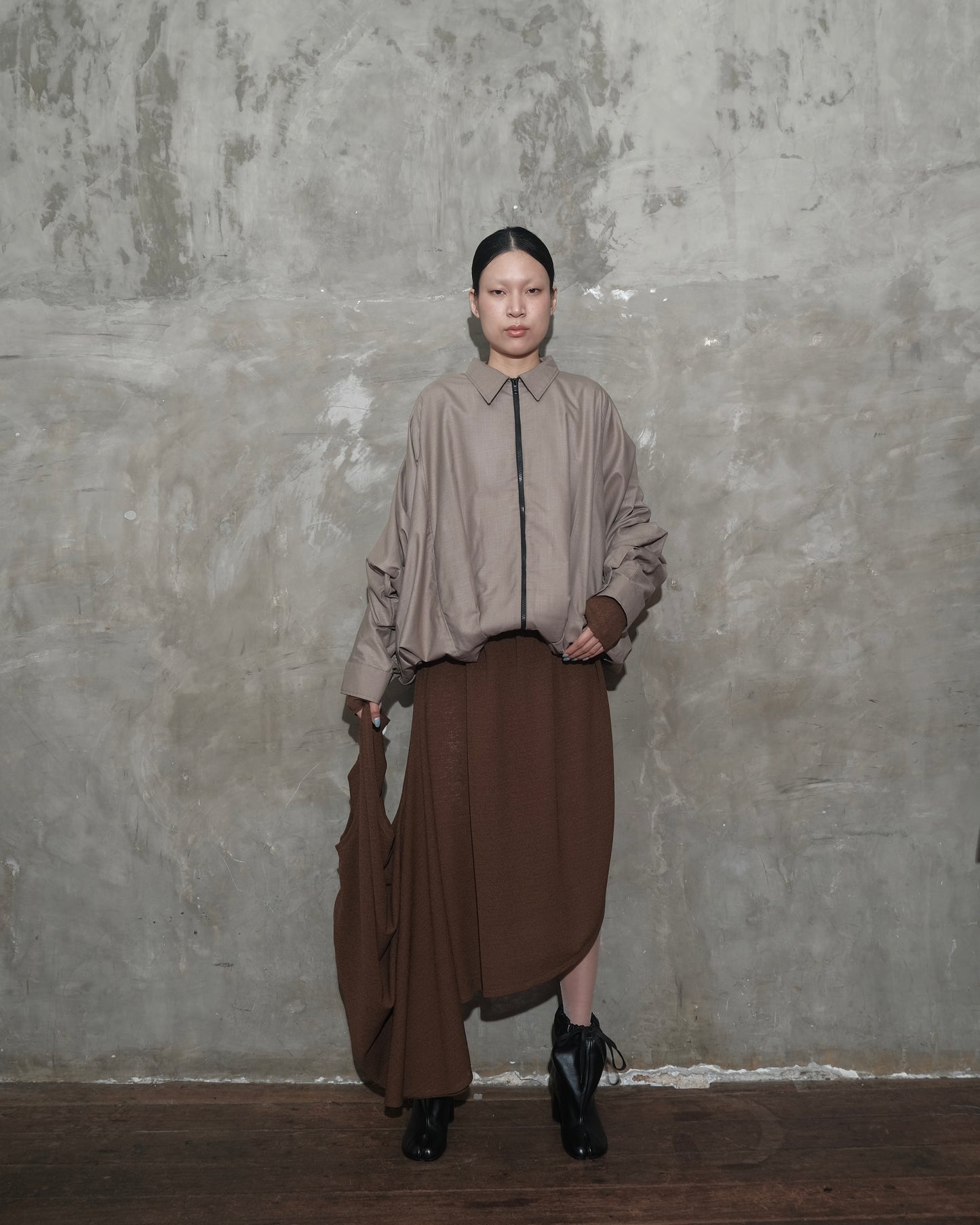 U Dress in Dark Brown