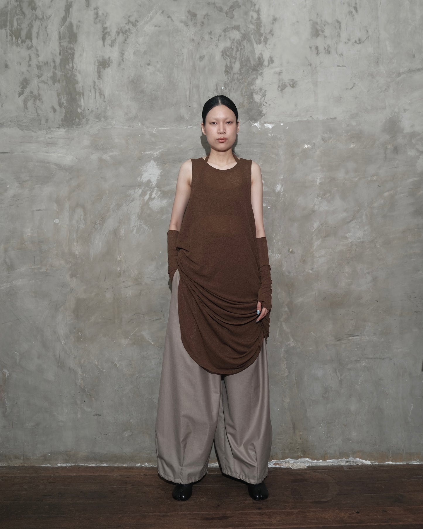 U Dress in Dark Brown