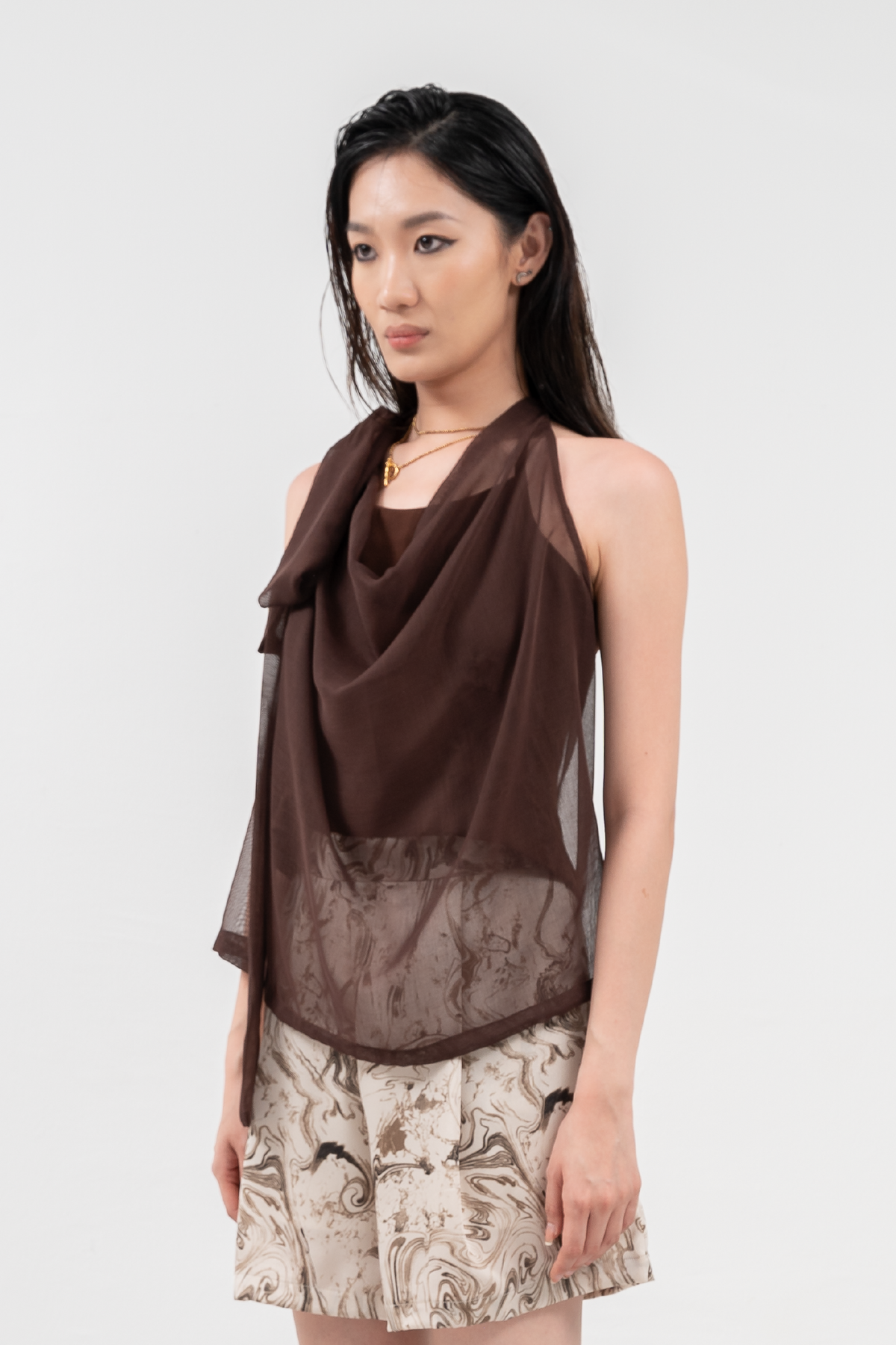Chocolate Draped Top
