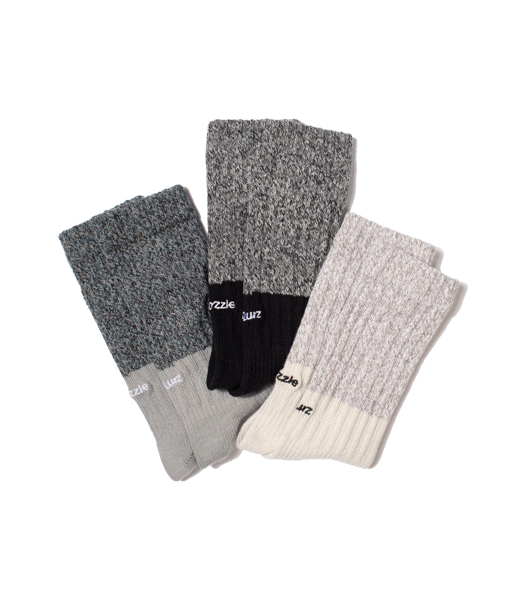 Melange Parallel Socks - Hybrid Beige