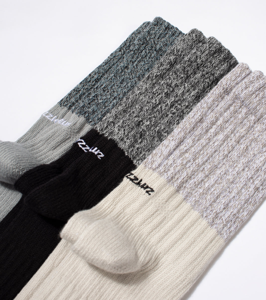 Melange Parallel Socks - Hybrid Beige