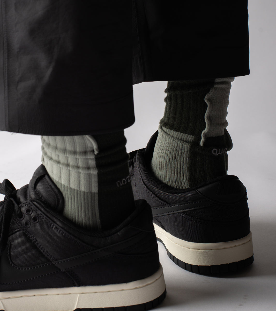 Patchwork Crew socks - Patch Jade