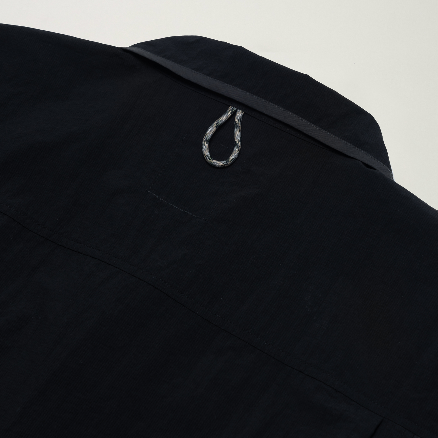 Half Snap Pullover Shirt (Black)