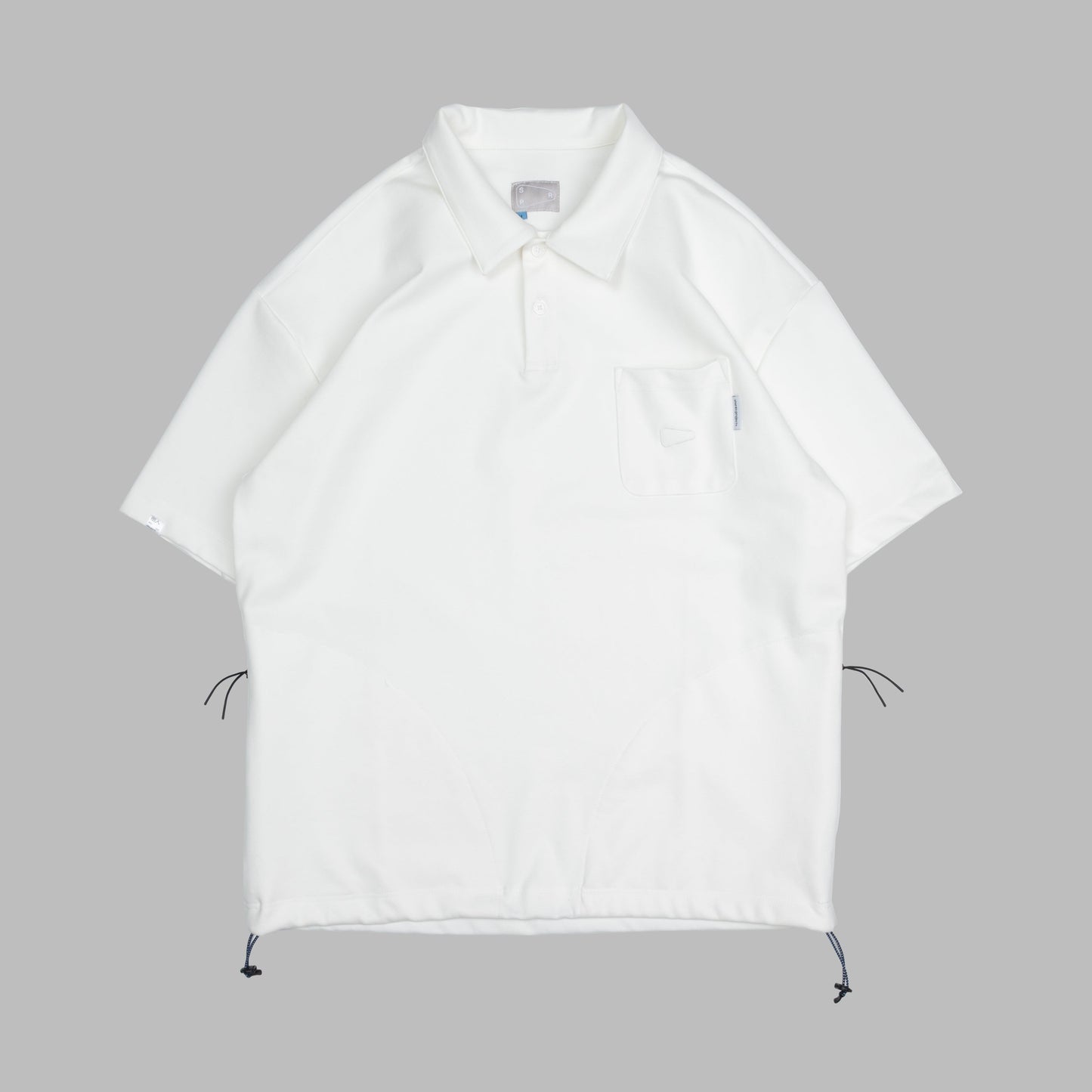 3P Polo Tee / Rayon - White