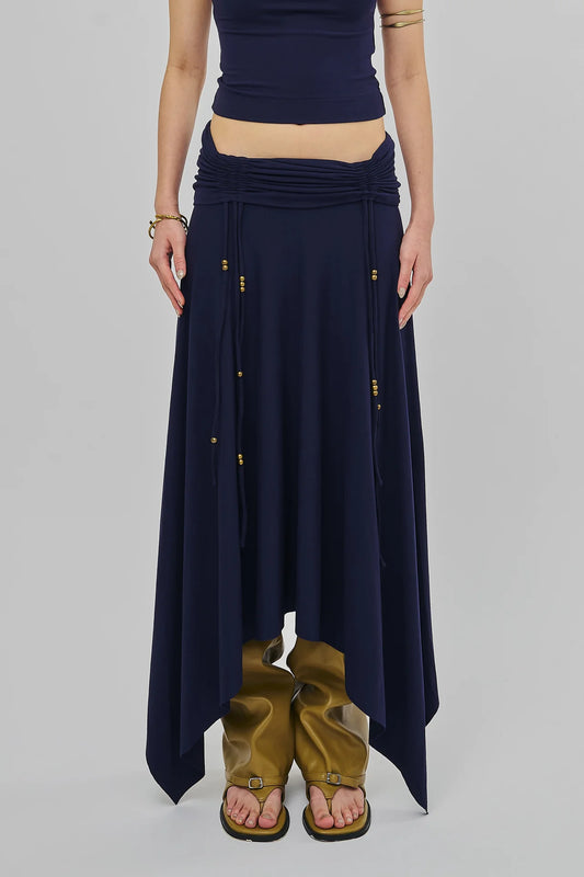 REVERENT MAXI SKIRT NAVY