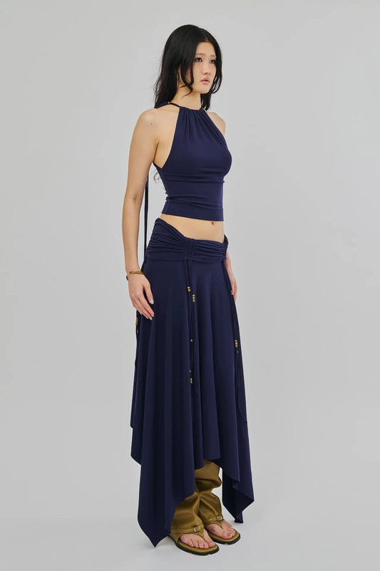 REVERENT MAXI SKIRT NAVY