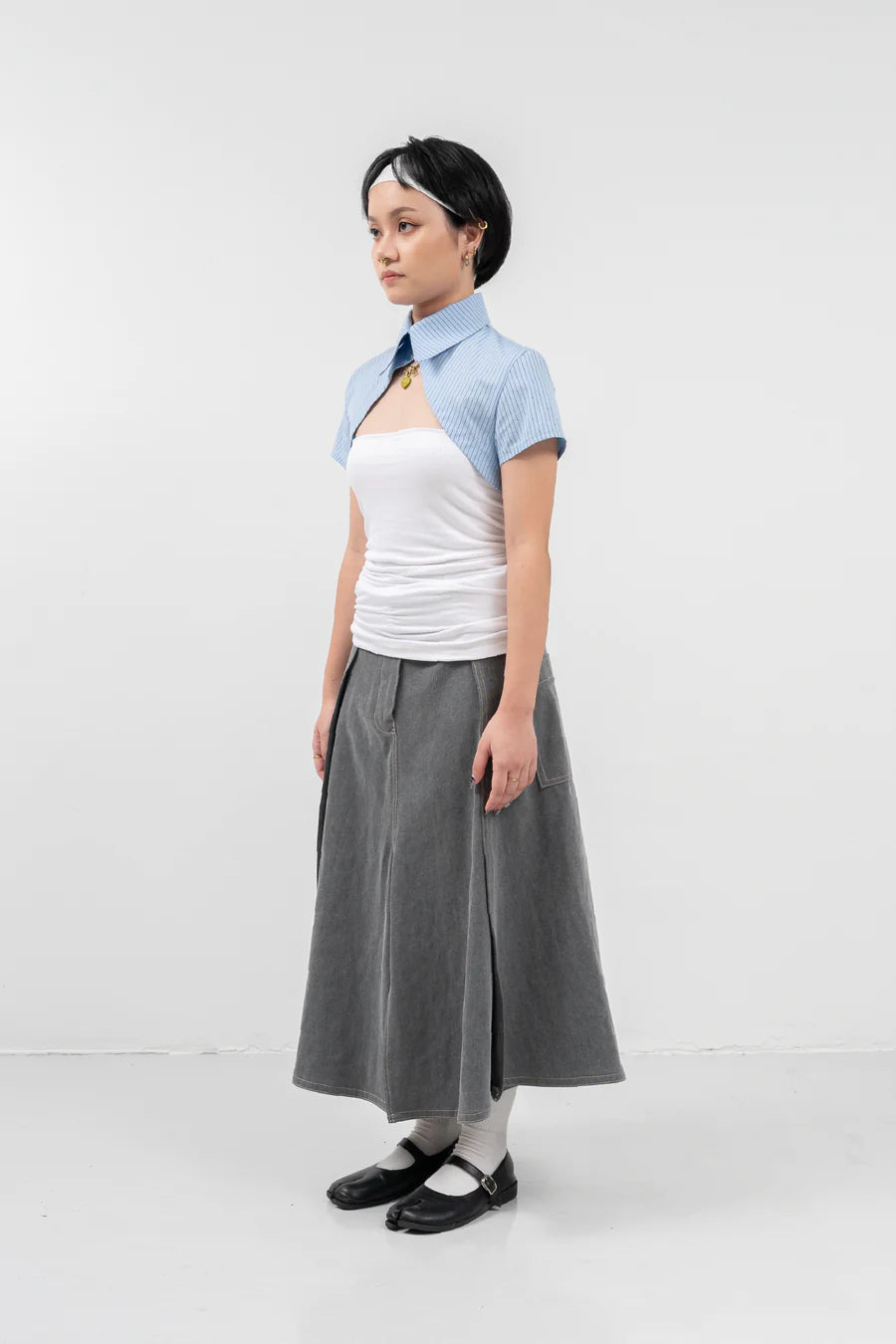 Striped Shirt Bolero