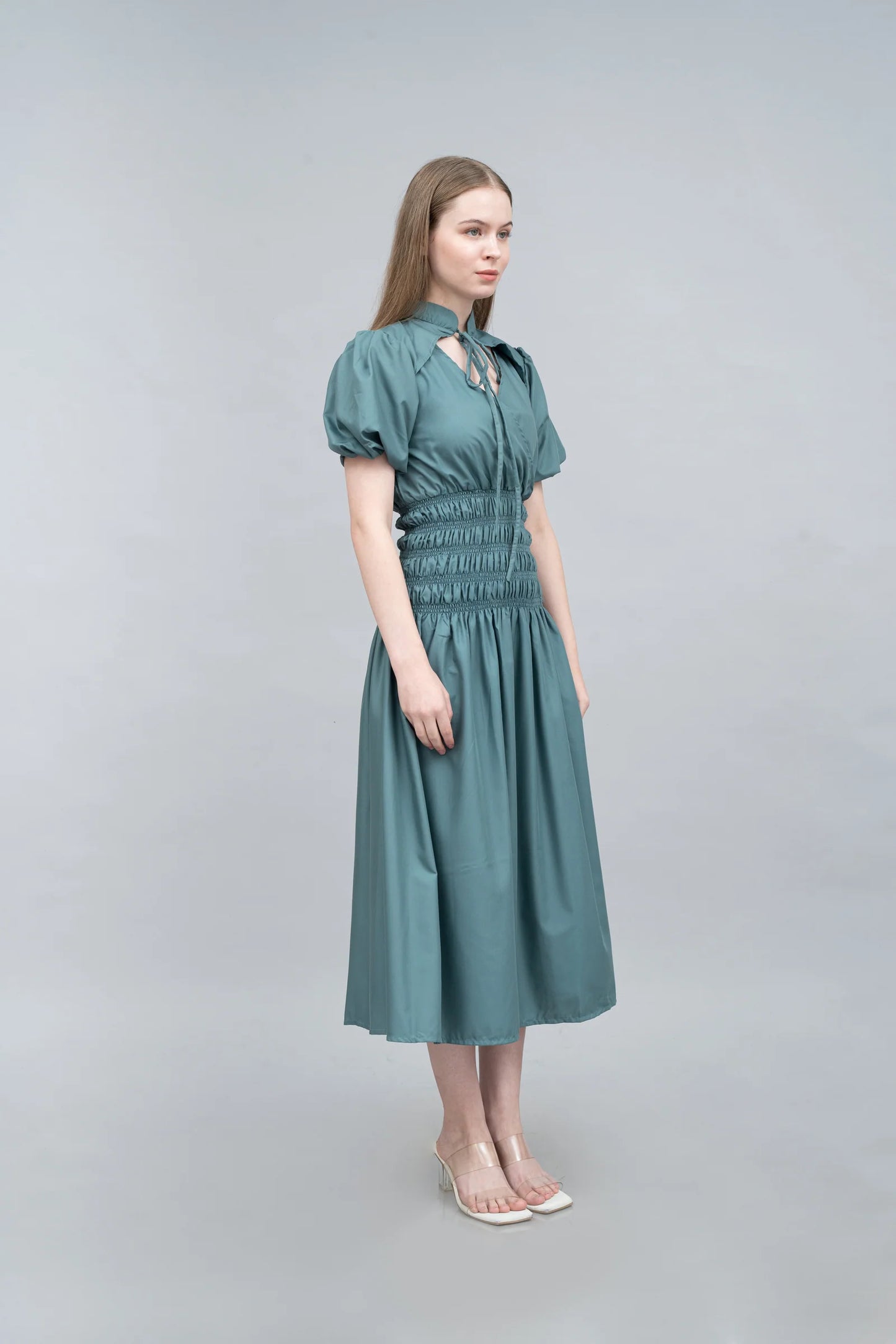 SINA DRESS IN EMERALD