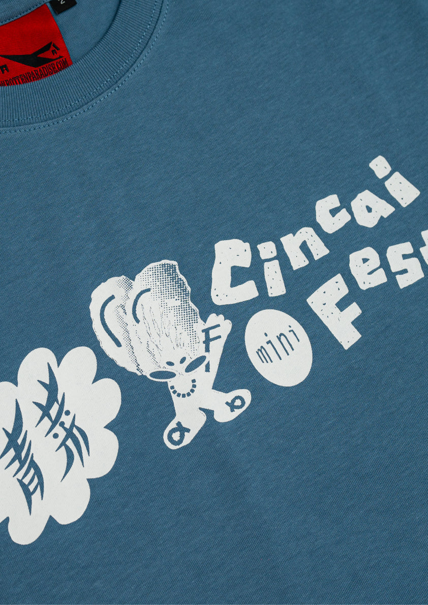 CINCAI LOGO TEE BLUE