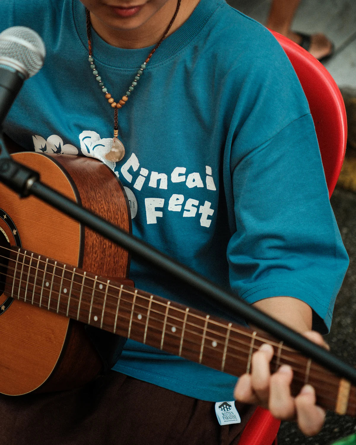 CINCAI LOGO TEE BLUE
