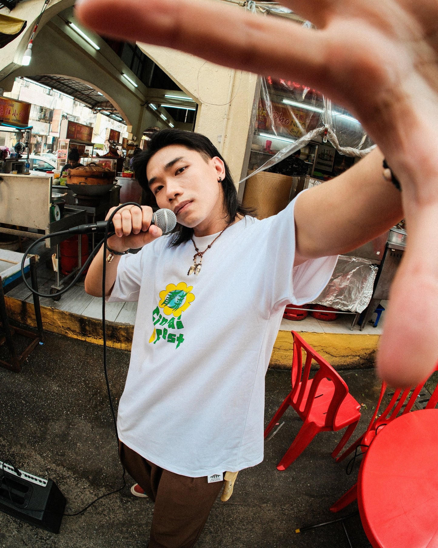 CINCAI LOGO TEE IN WHITE