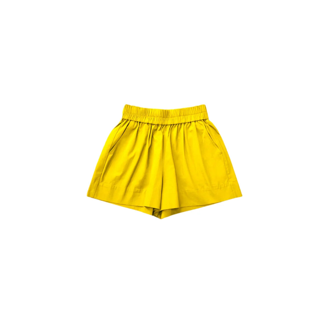 NOIZ N4SP3 HIGH-WAISTED WIDE SHORTS IN COTTON