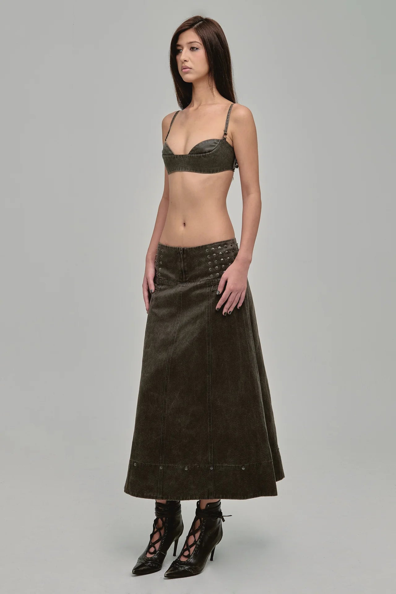 AMMO MAXI SKIRT COAL