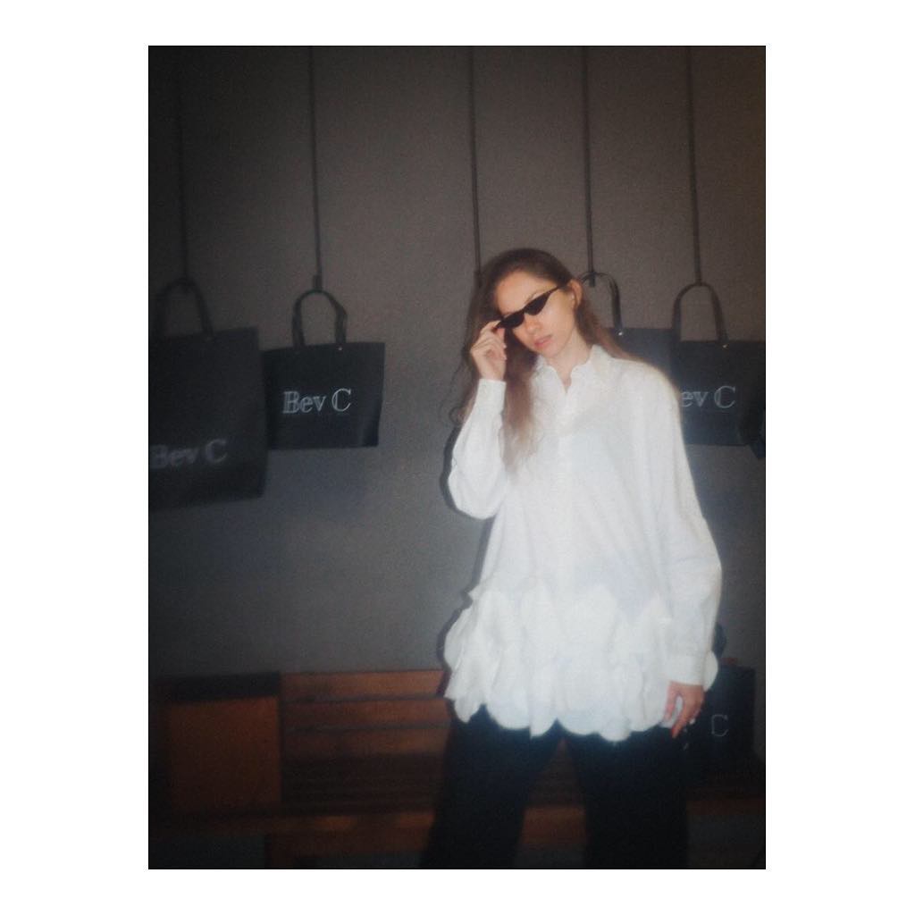 Swan Shirt Dress - White