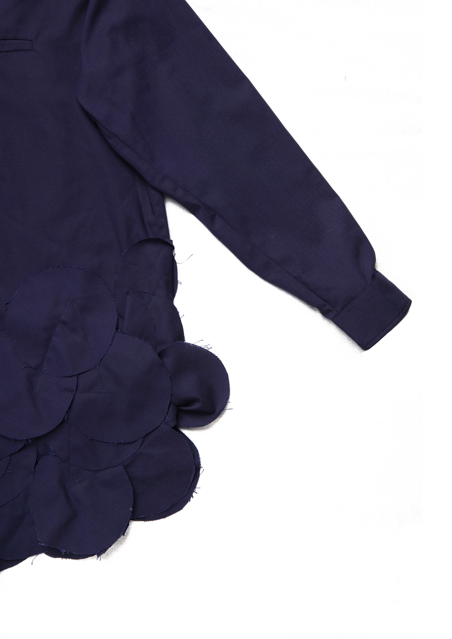 Swan Shirt Dress - Navy